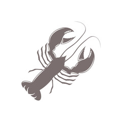 Lobster logo design template