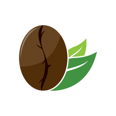 Coffee bean icon vector