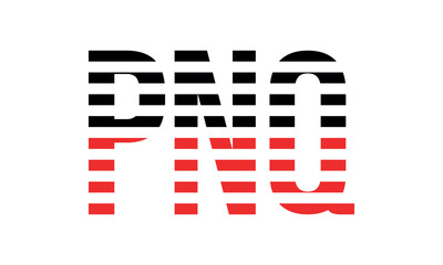 PNQ three initial letter iconic line negative space minimal logo design vector template. monogram, abstract, wordmark, business, typography, minimalist, brand, company, flat, modern, unique, simple