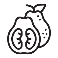 pomelo line icon