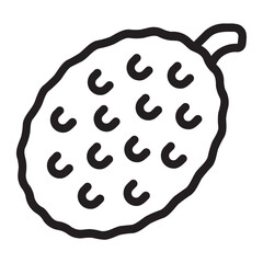 jackfruit line icon