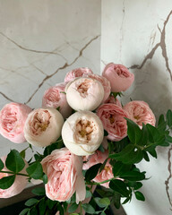 bouquet of peony roses