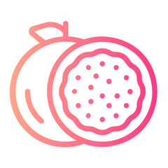 passion fruit gradient icon