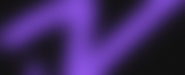 Violet  blurred gradient on dark grainy background, glowing light spot, copy space	