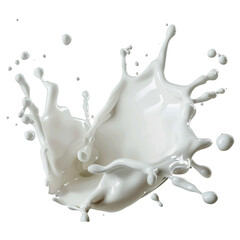 milk splash on transparent background
