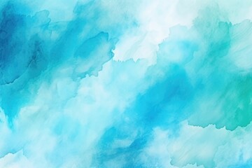 Watercolor of Ocean blue color background for web banner.