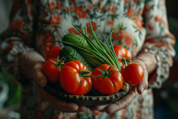 tomatoes in a hand