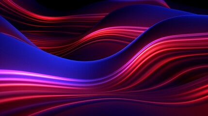 abstract background with colorful neon glowing wavy lines Modern wallpaper