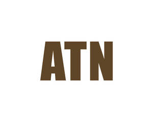 ATN logo design vector template