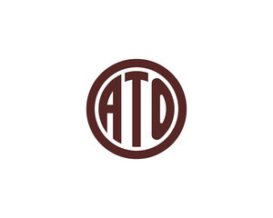 ATO logo design vector template