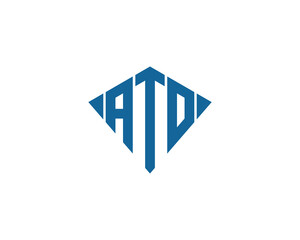 ATO logo design vector template