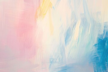 Soft and pastel-colored abstract brush strokes forming a gentle and calming composition