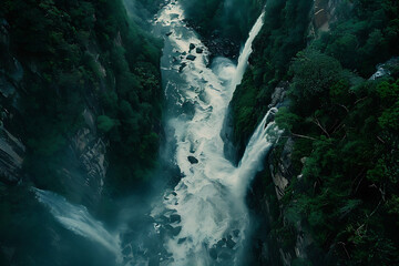 Obraz premium Breathtaking aerial shots capturing the beauty of nature, perfect for travel and exploration concepts