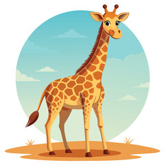 Giraffe vector illustration