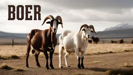 Fotobehang Boer goats  © Rizwanvet