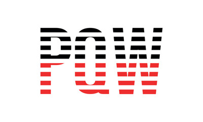 PQW three initial letter iconic line negative space minimal logo design vector template. monogram, abstract, wordmark, business, typography, minimalist, brand, company, flat, modern, unique, simple