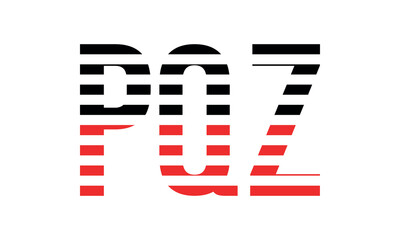 PQZ three initial letter iconic line negative space minimal logo design vector template. monogram, abstract, wordmark, business, typography, minimalist, brand, company, flat, modern, unique, simple