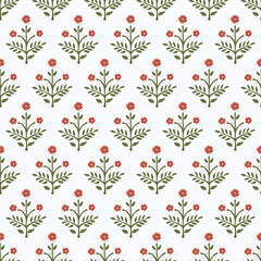 Floral indian traditional block print screen print digital textile design motif design