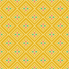 Chunri bandhani indian traditional block print allover seamless repeat pattern