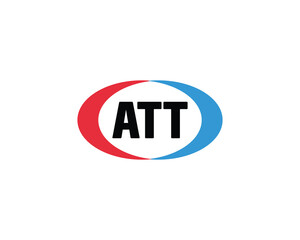 ATT Logo design vector template