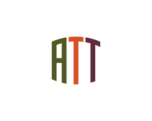ATT Logo design vector template