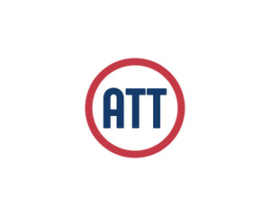 ATT Logo design vector template