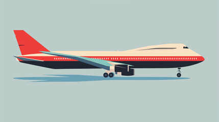 Transportation design. airplane icon. Flat