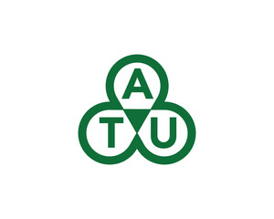 ATU logo design vector template