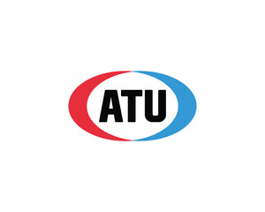 ATU logo design vector template