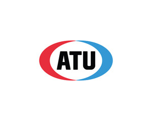 Fototapeta premium ATU logo design vector template