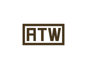 ATW logo design vector template