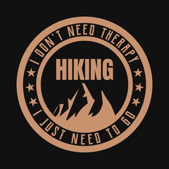 premium vector hiking template for tshirt