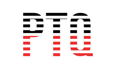 PTQ three initial letter iconic line negative space minimal logo design vector template. monogram, abstract, wordmark, business, typography, minimalist, brand, company, flat, modern, unique, simple