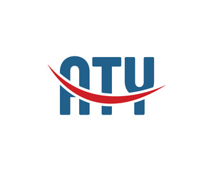 ATY logo design vector template