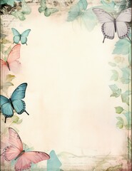 Frame With Butterflies