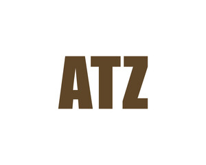 ATZ logo design vector template