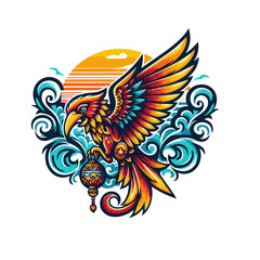 abstract phoenix icon