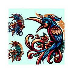 abstract phoenix icon