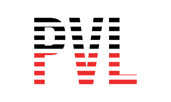 PVL three initial letter iconic line negative space minimal logo design vector template. monogram, abstract, wordmark, business, typography, minimalist, brand, company, flat, modern, unique, simple