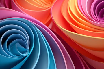 a close up of colorful swirls