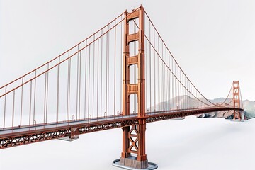 Golden Gate Bridge with a bridge in the background