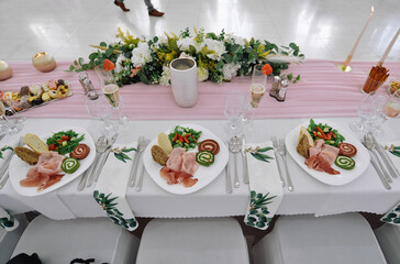 wedding reception table