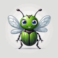 Bug Icon Cartoon Design Very Cool 