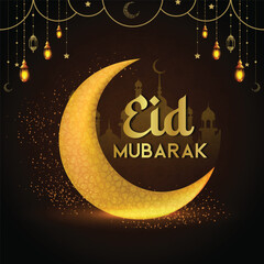 Eid Mubarak and eid ul fitr social media Instagram post template