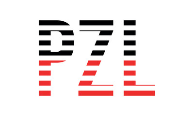 PZL three initial letter iconic line negative space minimal logo design vector template. monogram, abstract, wordmark, business, typography, minimalist, brand, company, flat, modern, unique, simple