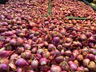 Onions in the market 