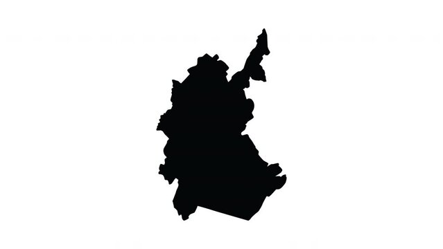 animation that forms a map of Ba'qubah in Iraq