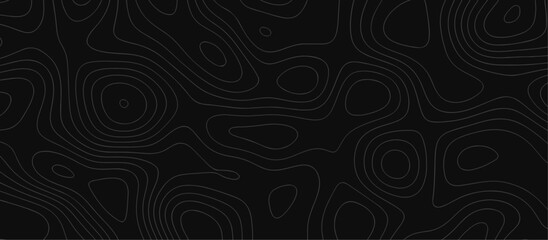 Abstract outline topographic contour map background. Dark texture background for your perfect interior. Old paper texture design .geographical map Imitation.	