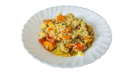 Couscous with vegetables from above
