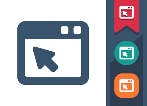 Website Icon. Webpage, Web Page, Web Site, Browser, Internet